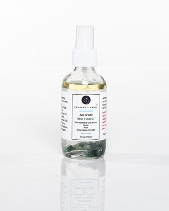 PINE FOREST AIR SPRAY with Moss Agate Crystals