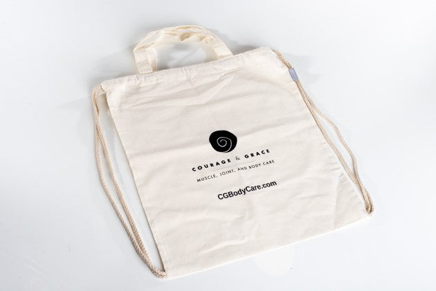 Recycled Cotton Drawstring Backpack / Tote