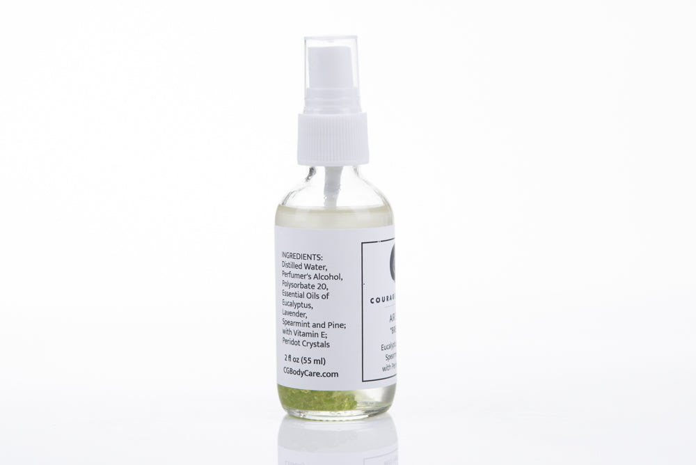 BREATHE AIR SPRAY with Peridot Crystals