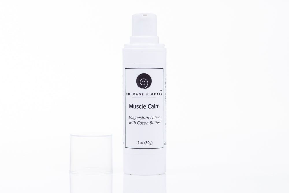 Muscle Calm Magnesium Lotion for Leg Cramps and Tight Muscles