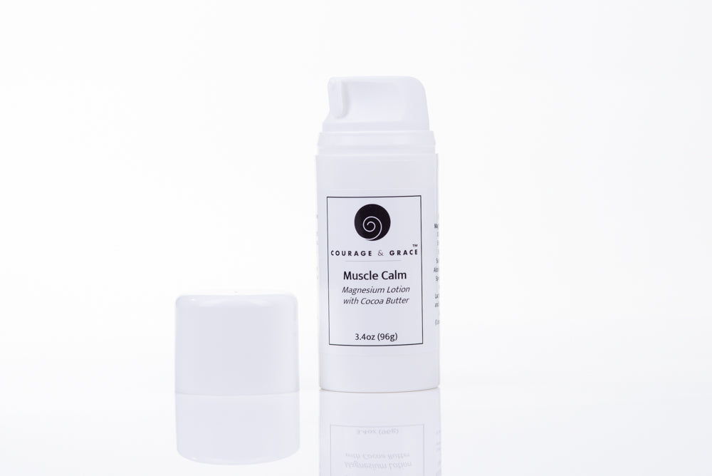 Muscle Calm Magnesium Lotion for Leg Cramps and Tight Muscles