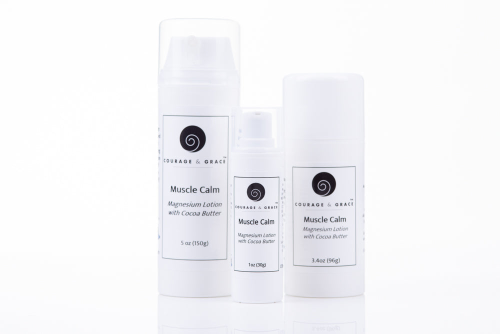 Muscle Calm Magnesium Lotion for Leg Cramps and Tight Muscles