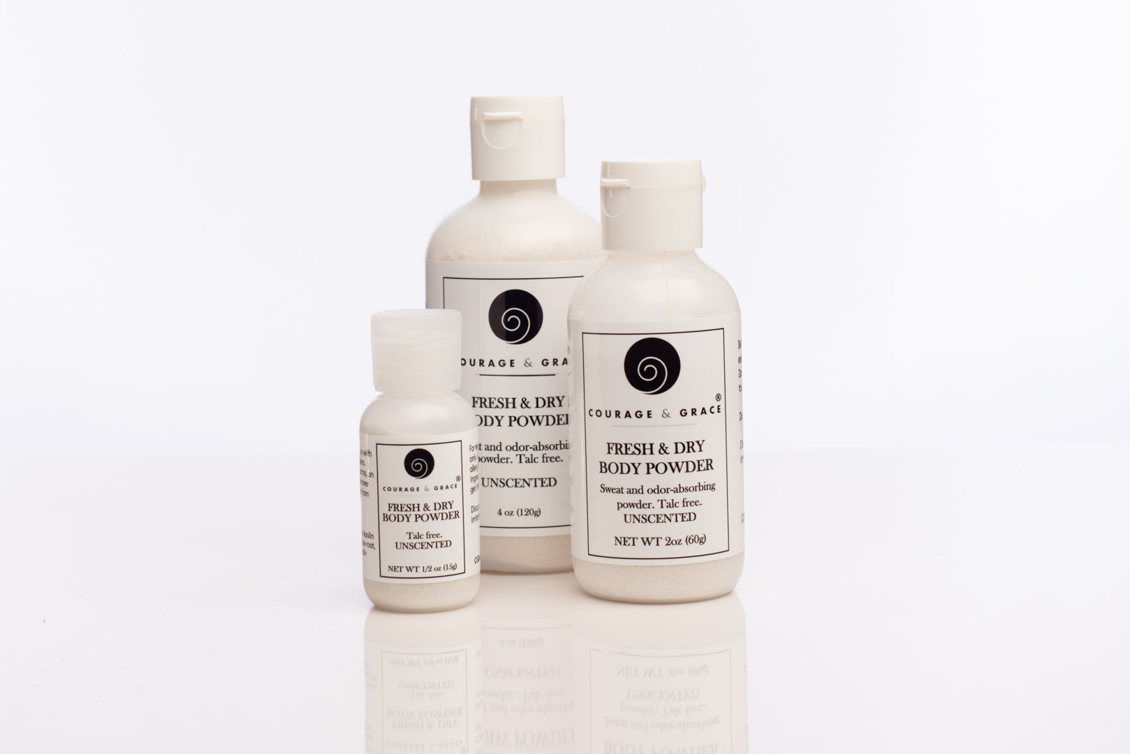 Fresh & Dry Body Powder – Courage & Grace