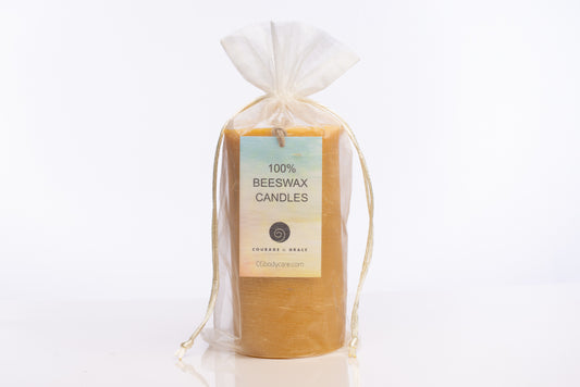 BEESWAX CANDLES -- Pillars