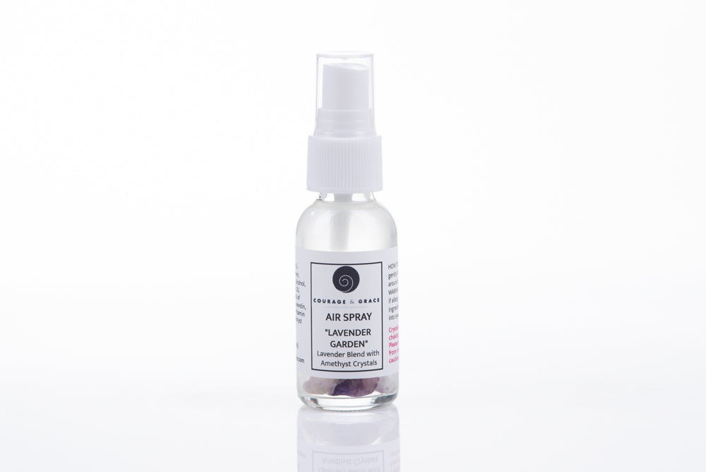 LAVENDER GARDEN AIR SPRAY with Amethyst Crystals