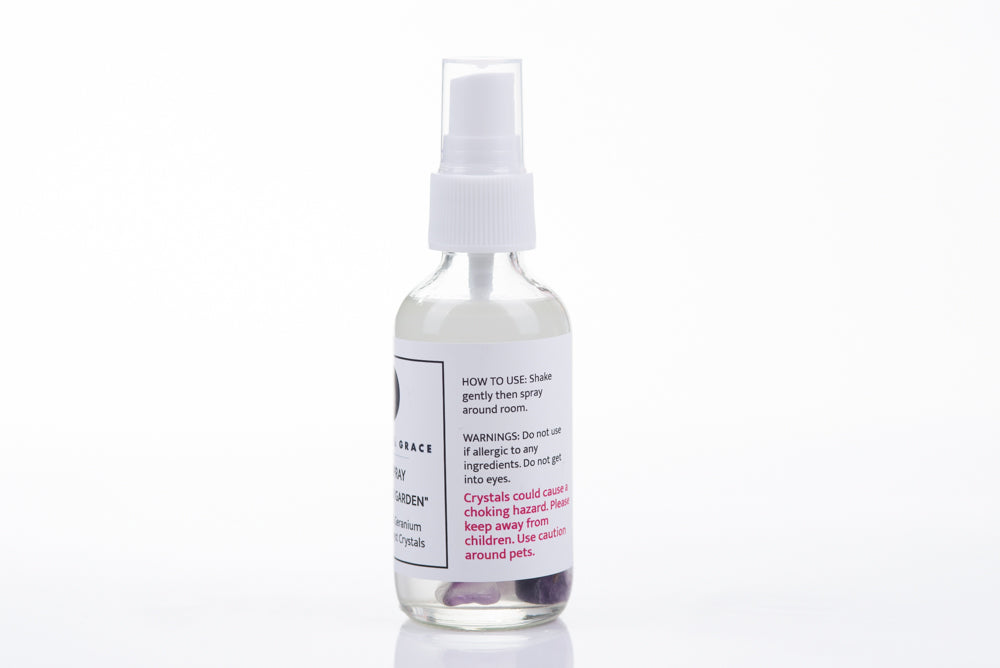 LAVENDER GARDEN AIR SPRAY with Amethyst Crystals