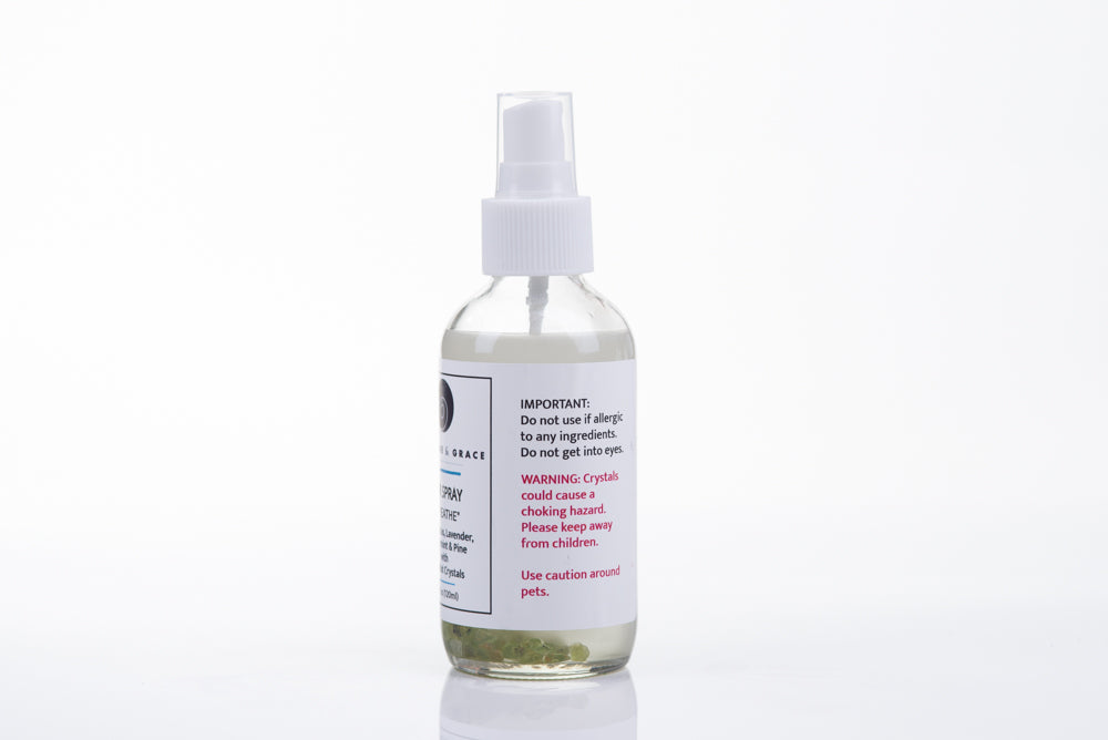 LAVENDER GARDEN AIR SPRAY with Amethyst Crystals