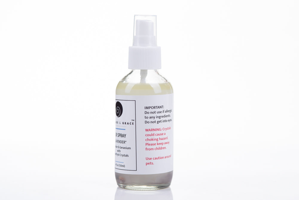 LAVENDER GARDEN AIR SPRAY with Amethyst Crystals